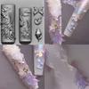 Flexible Nails Art Mold Accessory Molds Mermaids Tail Shape Decorative Moulds Silicone Texture for Various Nails Types