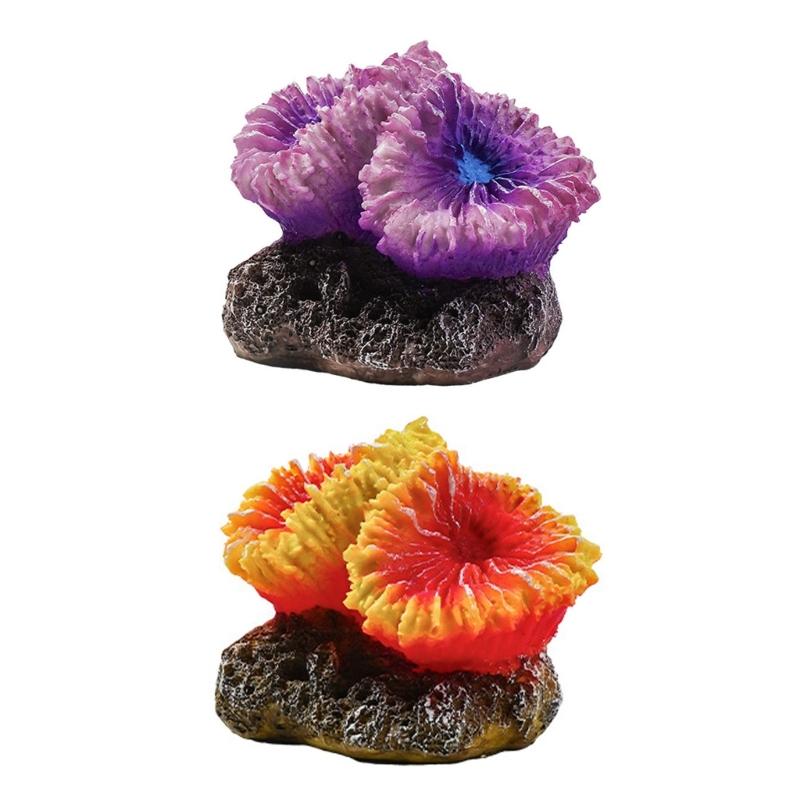 Resin Aquarium Corals Plant Ornaments Life Like Corals Reef Hideouts Place Shelter Water Plant For Fishtanks Landscape