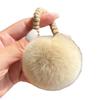 Faux Rabbit Fur Pom-Pom Elastic Hair Tie - Cute, Versatile Plush Accessory for Women