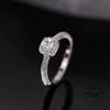 Xiaomi 925 Sterling Silver Zircon Rings For Women Geometric Fine Jewelry Finger Adjustable Geometric CZ  Ring For Party Birthday Gift
