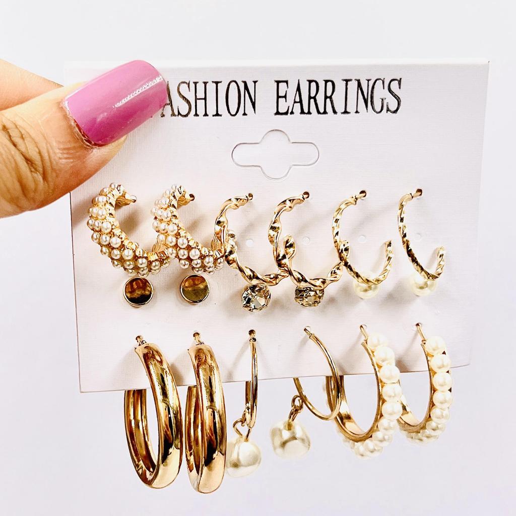 XP17 Perlenohrring-Set - Trendig und modisch