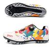 Chaussures de Cyclisme Unisexe Route VTT Vélo d'Intérieur Semelle Rigide Respirantes Plates Compatibles SPD