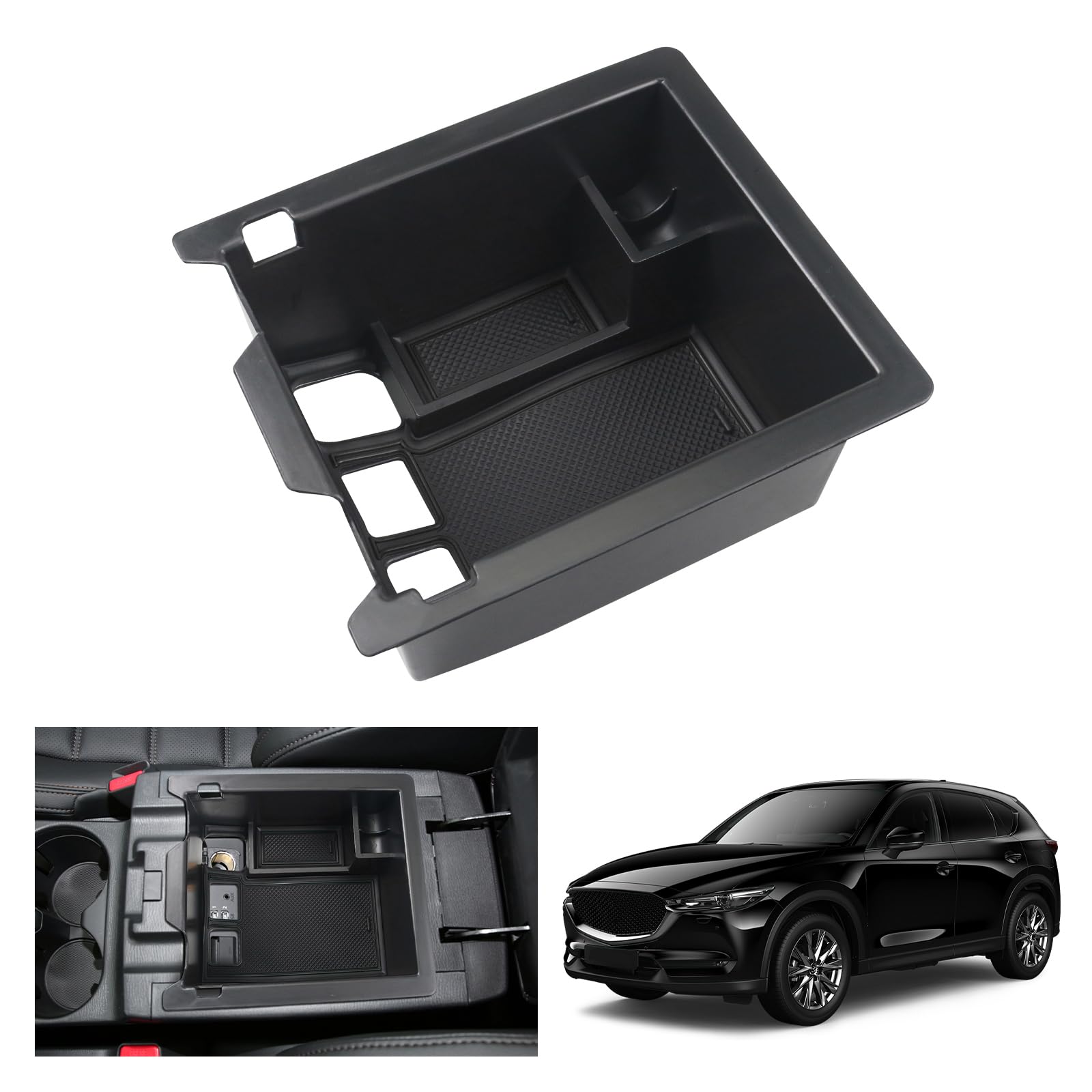 

[GAFAT] MAZDA Mazda CX-5 Серия KF 2-е поколение 2017-настоящее время Бокс для хранения в автомобиле Бокс для хранения чёрный