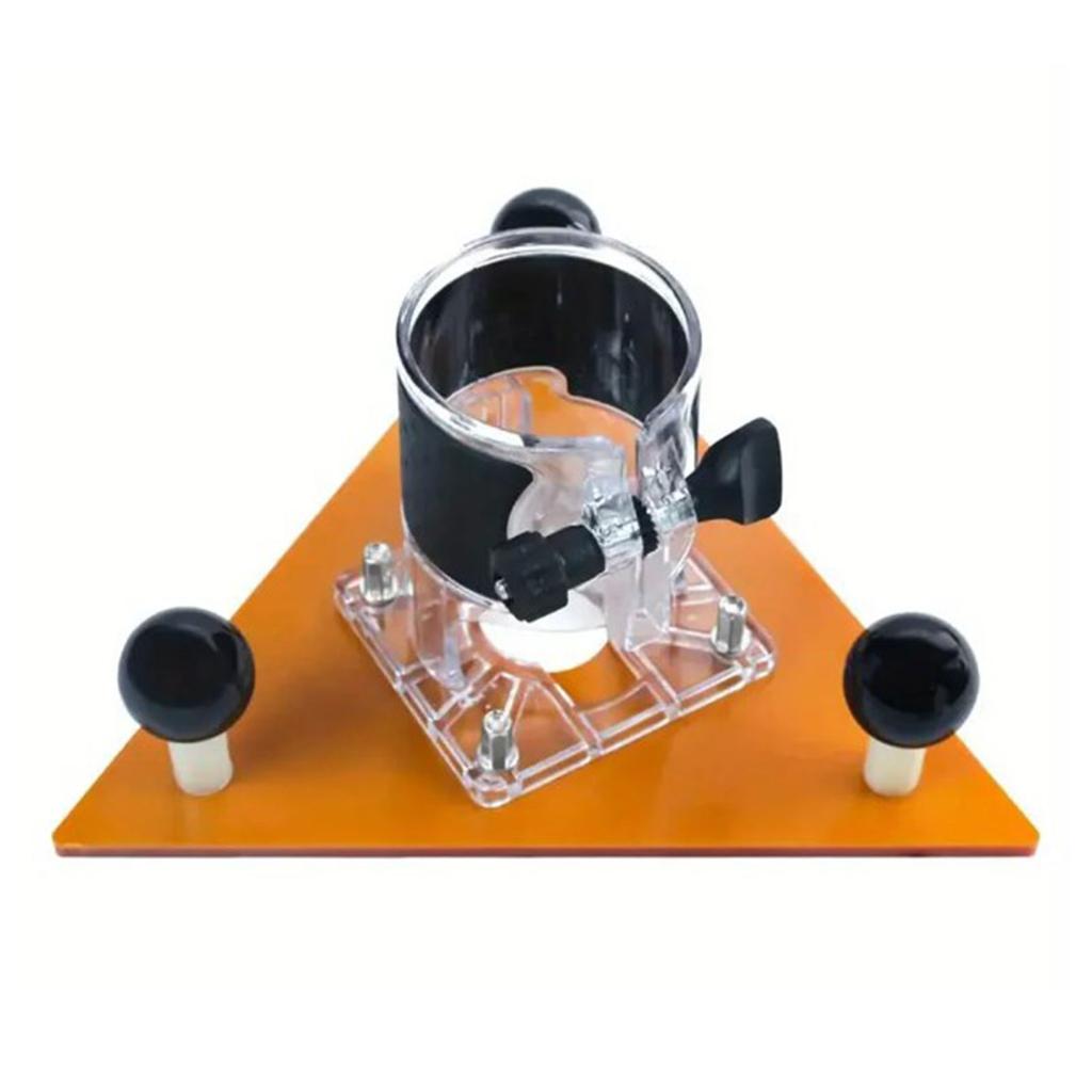 Fräser Dreieckige Basis ABS Technischer Kunststoff 65mm Oberfräse Ausgleichsplatte zum Nuten