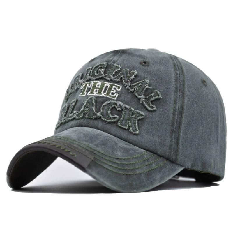 Cotton Cap Baseball Vintage Neutral Gender Women Men For Hats Casual 3D Black Letter Embroidered Stitching Outdoor Sports Dropshipping