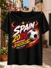 Spain 2026 Matador Legion La Furia Roja Speeding Soccer Ballred Yellow Trails And Stars Victory  Unisex All Tshirt