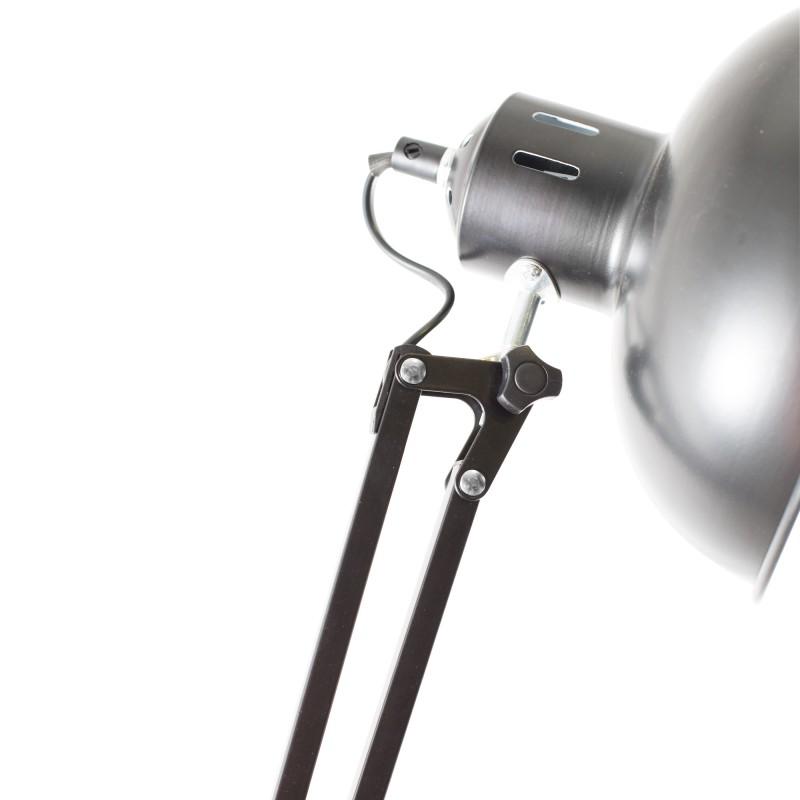 Gasoline - Office Vielli - Lampadaire Décoratif - Bois Et Métal - Pied 170 Cm - Abat-jour 20 Cm