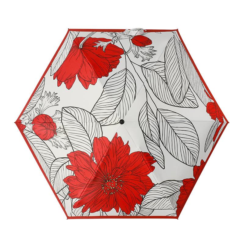 New 50% off colored glue bracelet umbrella flower sunscreen UV protection parasol small fresh umbrella 50% off rain and shine