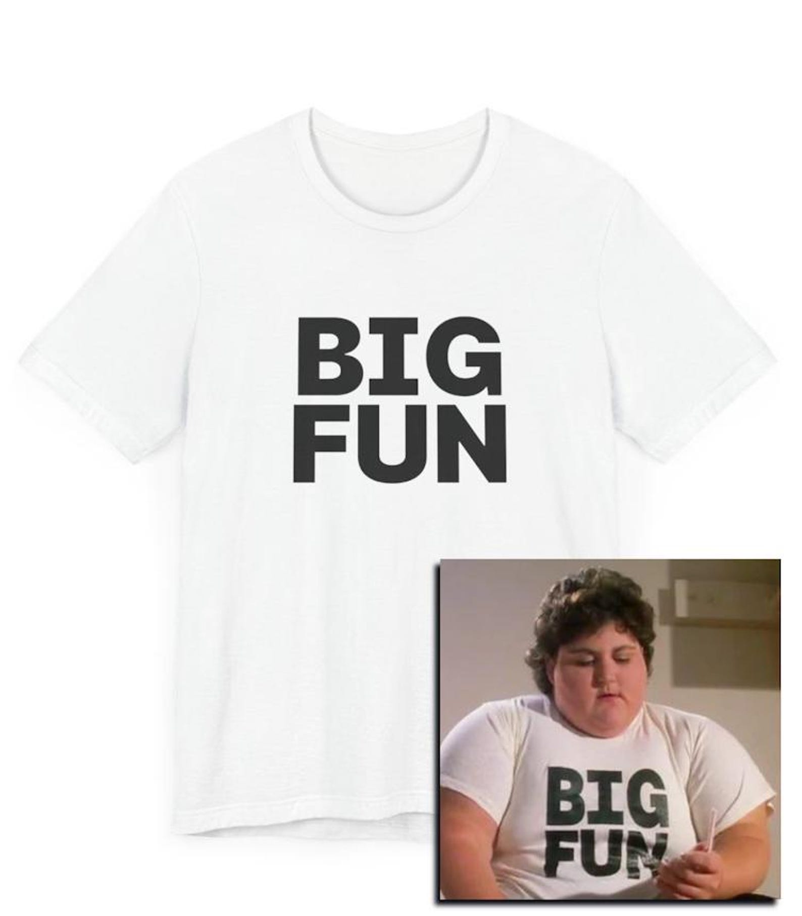 Big Fun T-Shirt as seen in the movie Heathers, 80 s Movies, 80s Inspired Shirt, Party T-Shirt, Fun, band T-Shirt, movie culture, Fun Party S