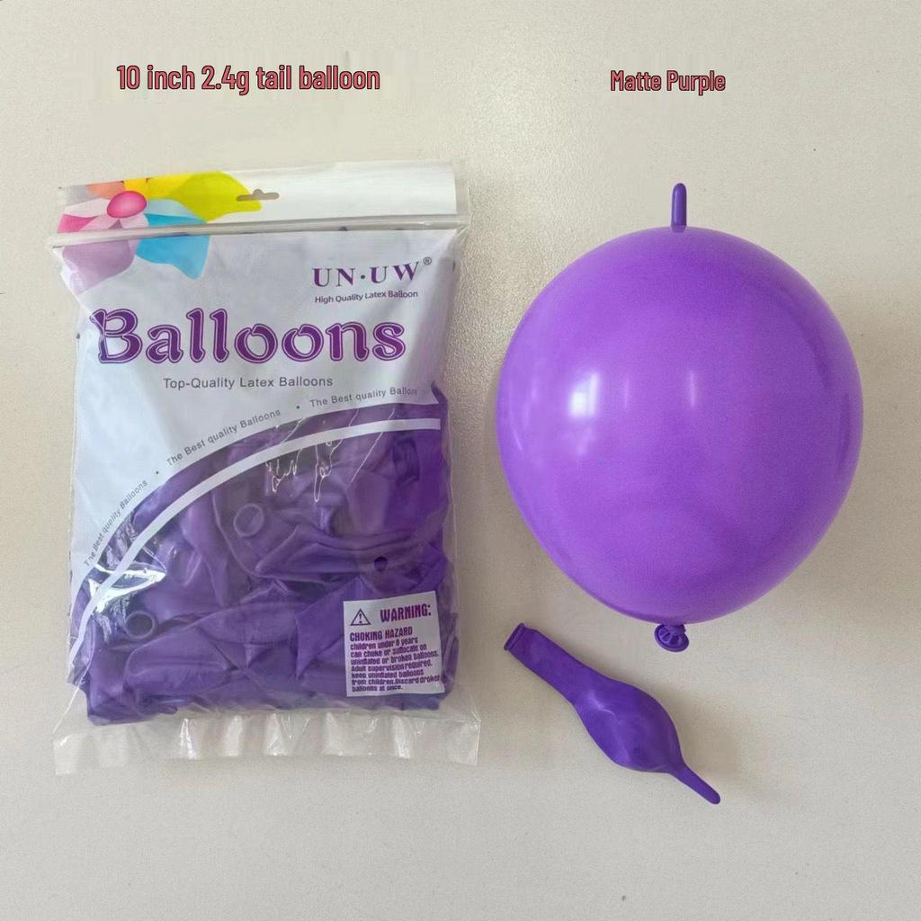 10-Inch Heart-Shaped Tail Balloon for Wedding & Party Decorations