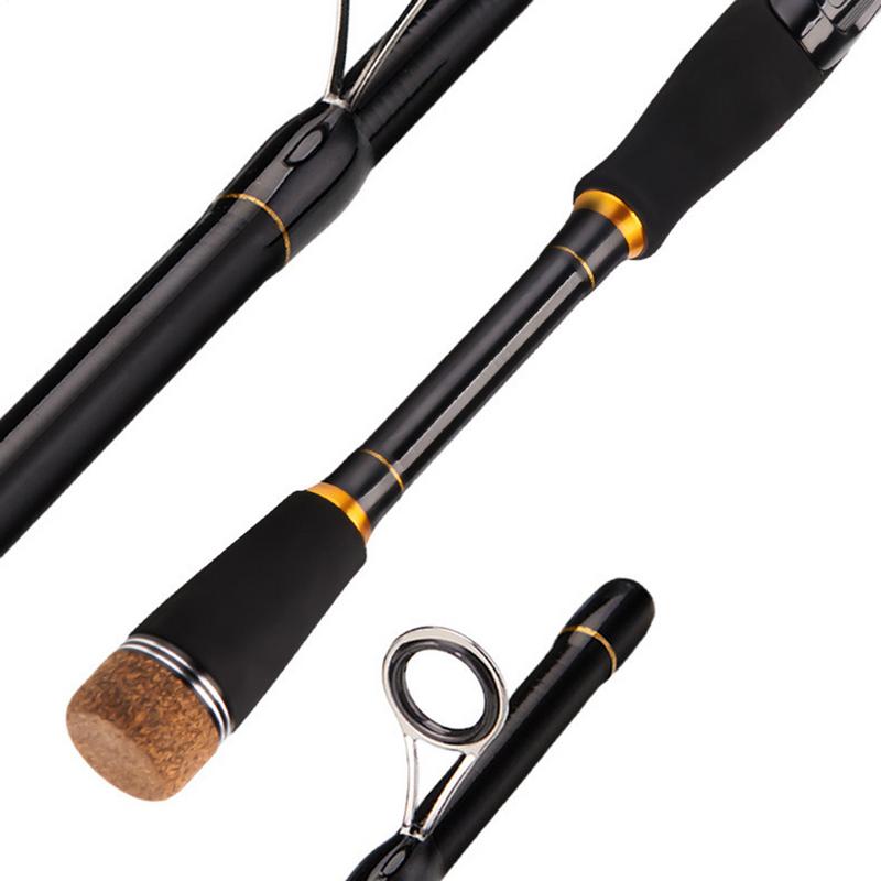 2.1m Lure Fishing Rod Carbon Fiber SpinningCasting Fishing Rod Removable High Sensitivity Gear For Trout Bass