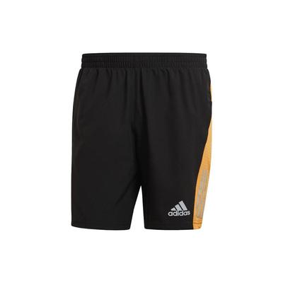 Colorblock Logo Print Elastic Waist Shorts Men Bottoms Black HB7462