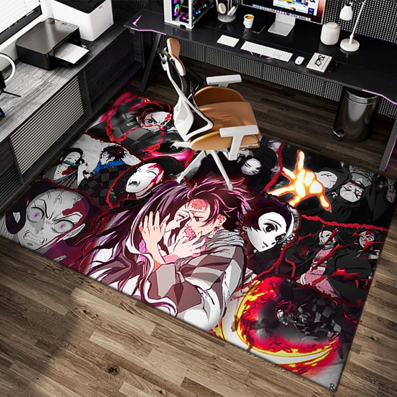 Japanese manga artist Koyoharu Gotouge's Demon Slayer carpet is suitable for living room and bedroom doormats office balcony decorative rugs H9