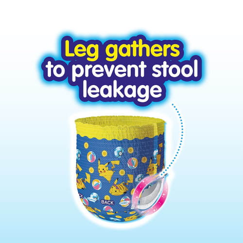unicharm moony water play pants blue m 3 pieces