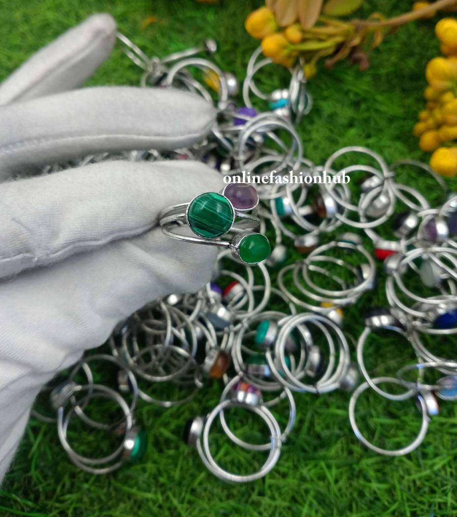 Lapislazuli Edelstein 925 Sterlingsilber Plattiert Handgefertigter Ring Schmuck NST-HR20