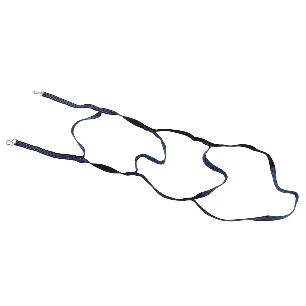 Marine Boat Rope Ladder Boarding Steps with Hooks Nylon Blue Portable Foldable for Yachts Kayaks Inflatable Boats 4 Step