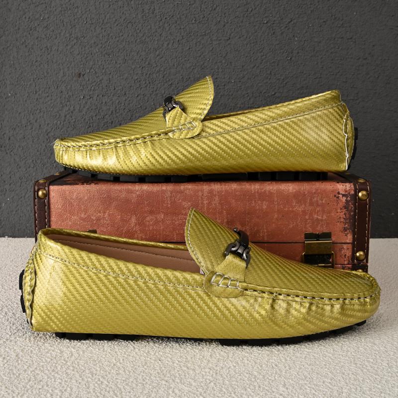 Módní mokasíny Pánské ručně vyráběné ležérní nazouvací boty PU kůže Pánské mokasíny Venkovní pohodlné prodyšné Pánské řidičské boty