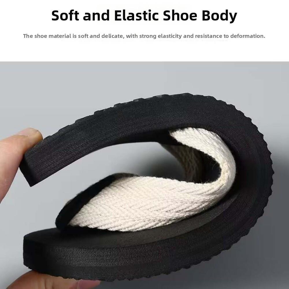 1 Paar Sandalen Weiche Hohe Elastizität Flip-Flops TPR Anti-Rutsch Flacher Boden Hausschuhe Verdickte Elastizität Strand Flip-Flops Pool