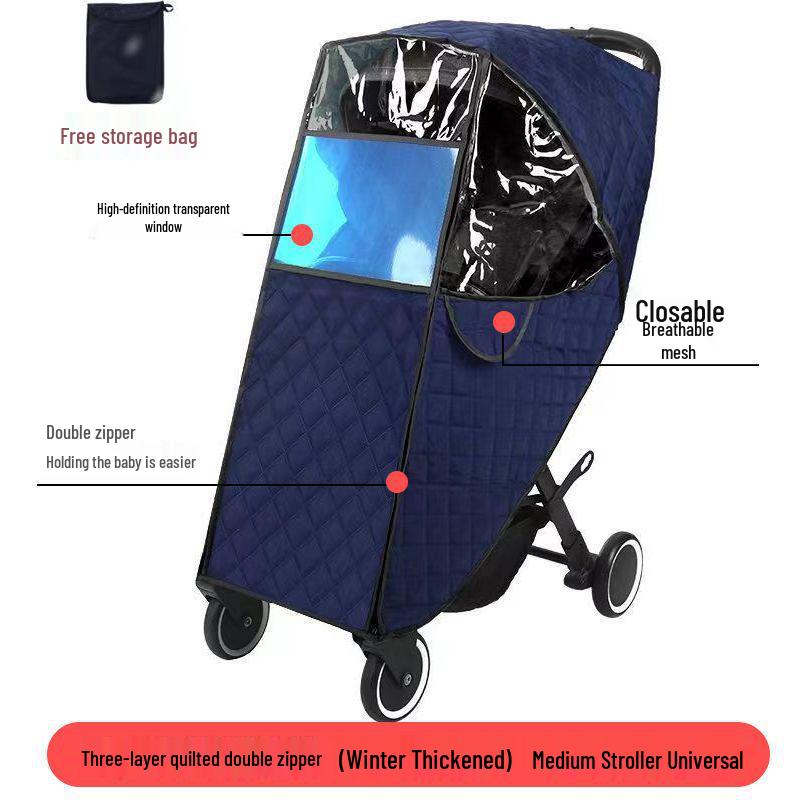 Universal Baby Stroller Rain, Wind, and Dust Cover