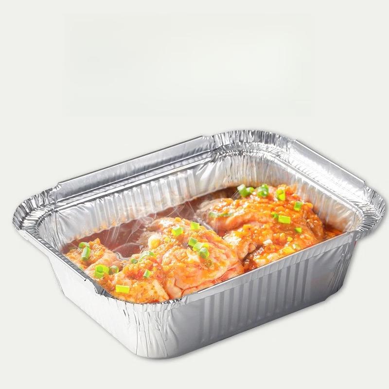Zhi Shi Thickened Square Aluminum Foil Food Containers