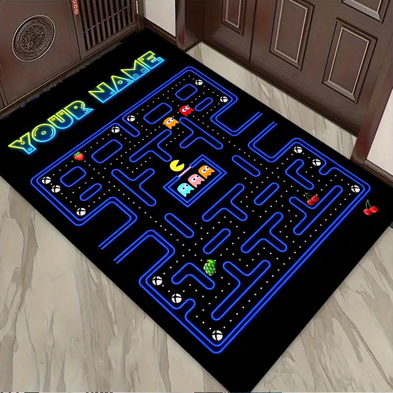 Name Custom PACMAN Carpet Rug for Living Room Bedroom Home Sofa Decoration,Kids Play Non-slip Floor Mat