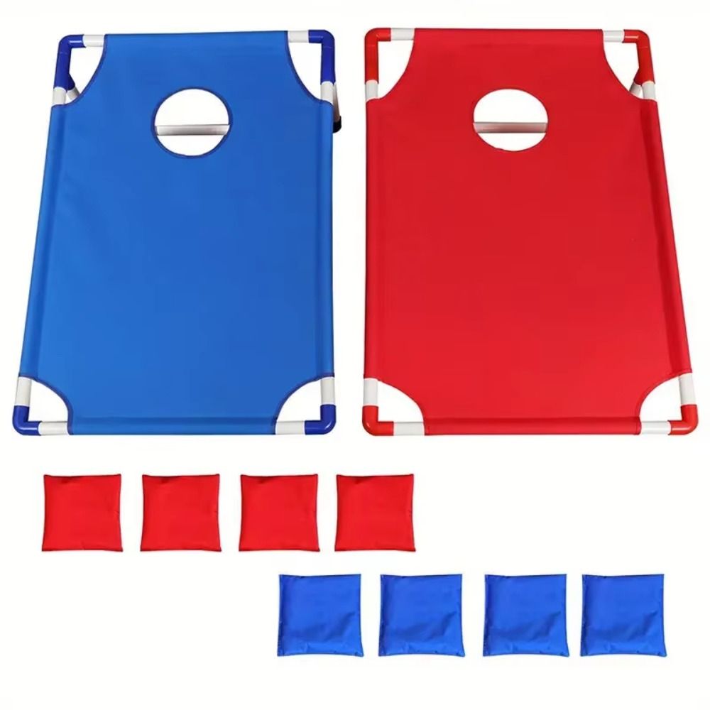 Throwing Bean Bags Game Red Blue Cornhole Game Board BBQ Camping Cornhole Set  Yard Beach