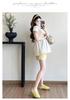 Embroidered Heart Maternity Short Sleeve Doll Shirt - Trendy, Age-Reducing, Loose Casual Summer Top for Moms