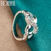 925 Sterling Silver AAA Zircon Heart-shaped Ring, Fashionable Wedding Jewelry