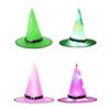 5PCS Halloween Witch Hats LED String Lights Light Up Outdoor Hanging House Decor