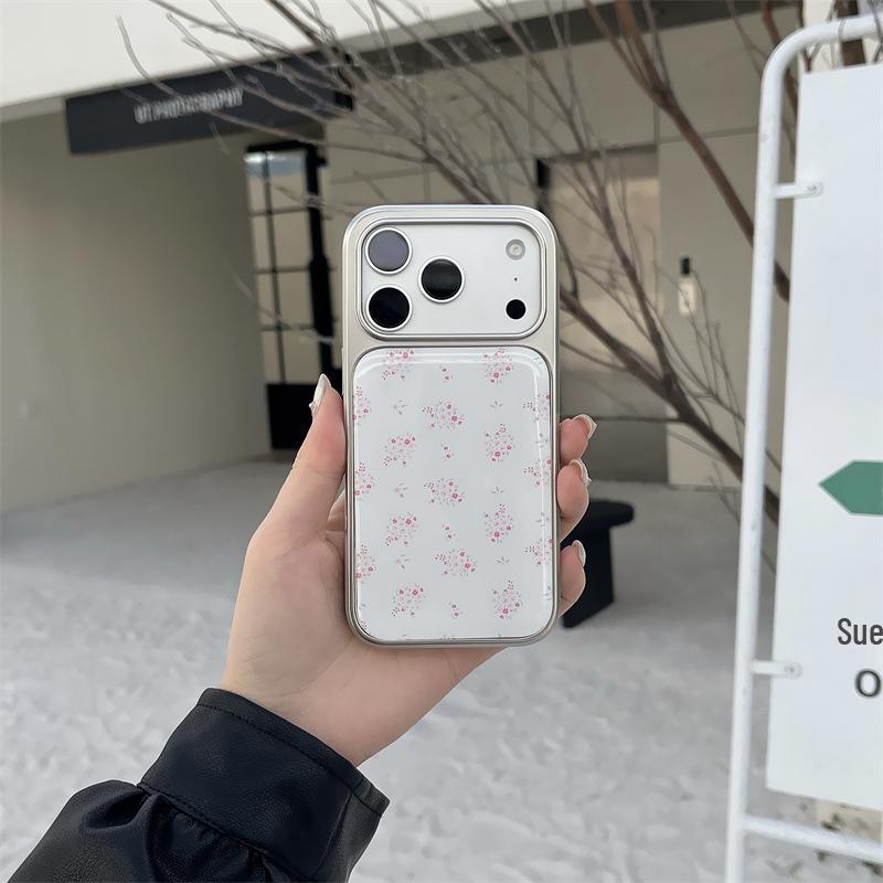 Electroplated Floral Bow iPhone 14/13 Pro Max Anti-Fall Case