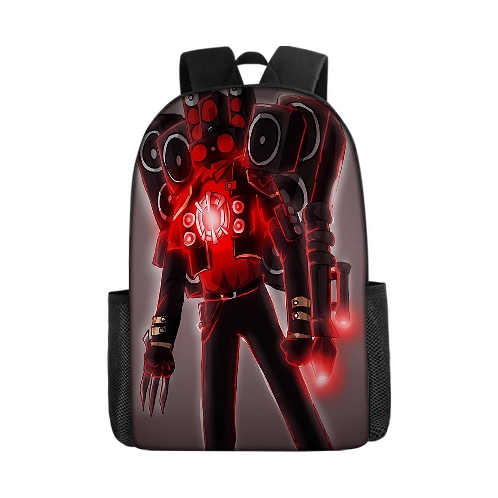 Toilet Skibidi Character School Bag With Lightweight Polyester Lining Kids For