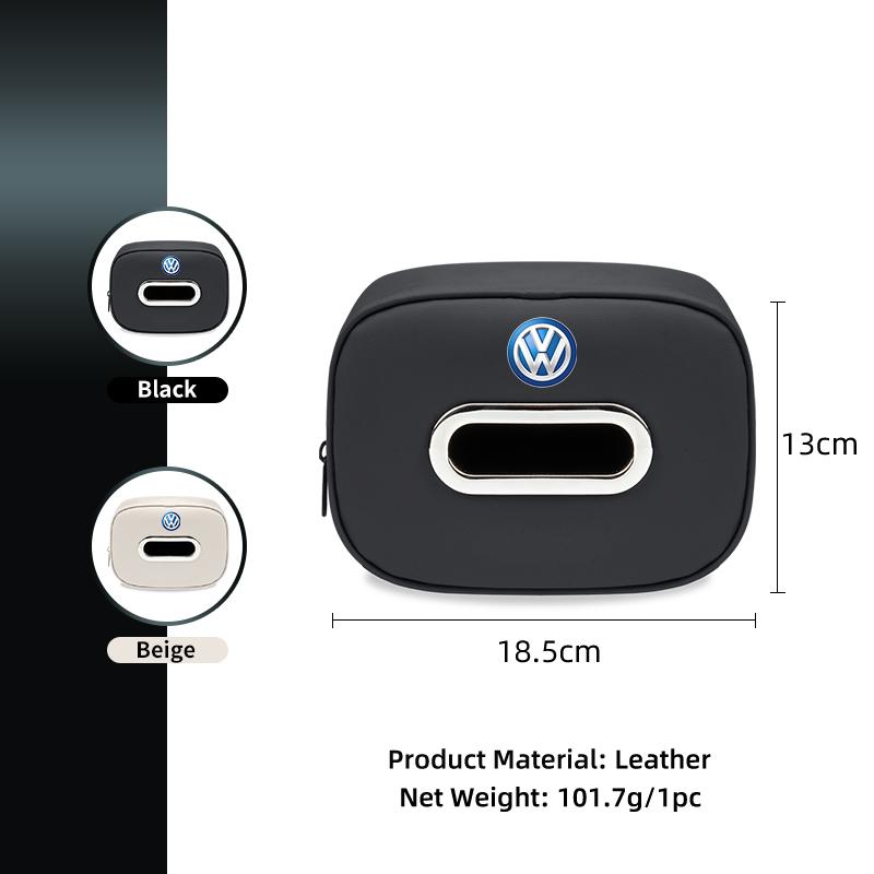 Car Seatback Tissue Box Paper Storage Bag Napkin Holder Accessories For Volkswagen VW T5 Amarok 2013 Tiguan Golf 4 5 6 7 Zy7