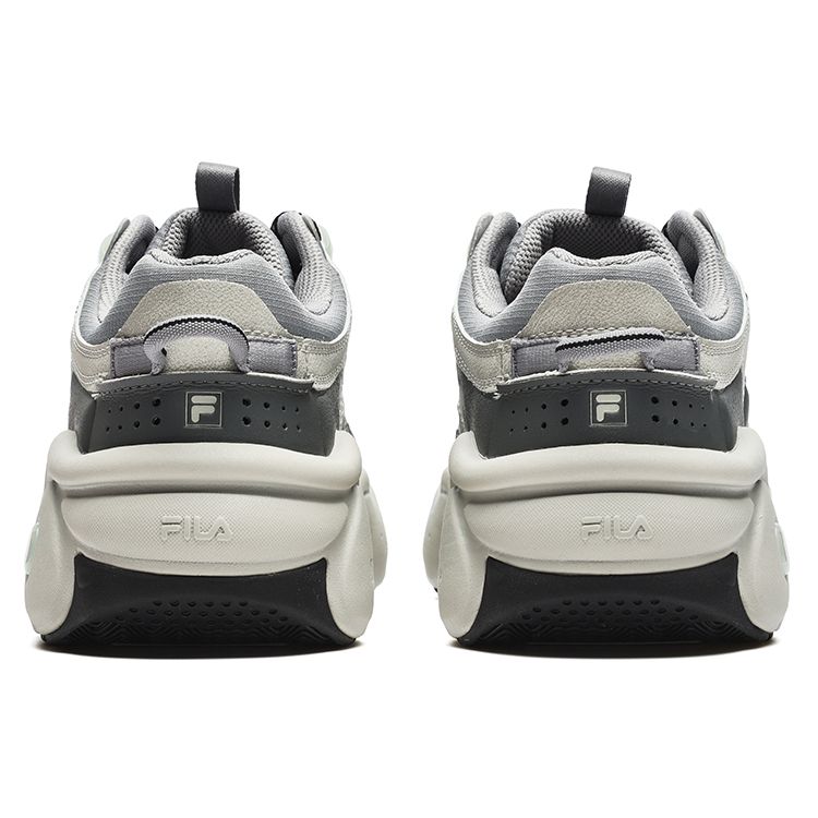 Fila Panini Casual Comfortable Shock Absorbing Wear Resistant Low Top Retro Basketball Shoes Men Sneaker Titanium-Gray F12M242605FPM