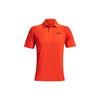 UA Casl Solid Color Short Sleeve Polo Shirt Men Tops Orange 1368122-296