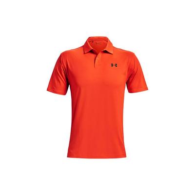 UA Casl Solid Color Short Sleeve Polo Shirt Men Tops Orange 1368122-296