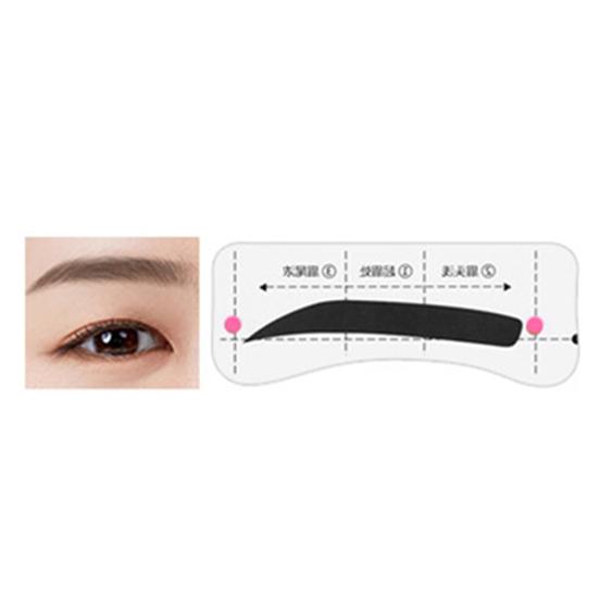 1 Set Eyebrow Stencil Sticker Tools DIY Shaper Drawing Guide Disposable Brow Women Beginner Eyebrow 1