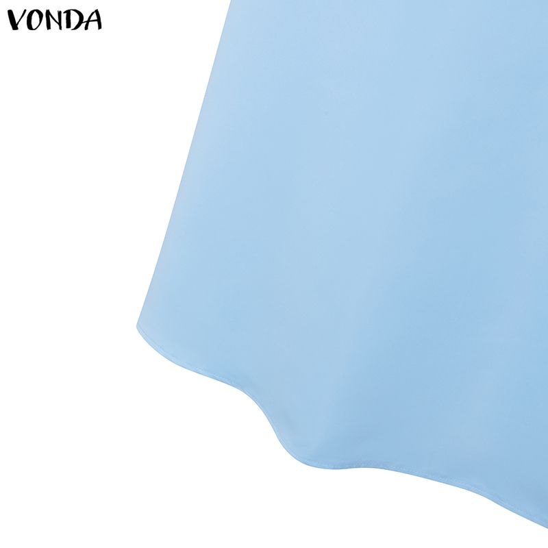 VONDA Elegant Women Outfits Long Sleeve Short Blouse and Skirts Casual Two Piece Suit Sets