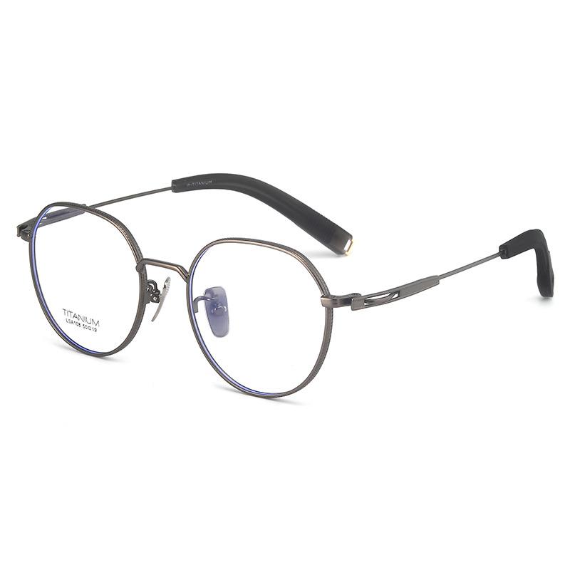 

Brand Replica Pure Titanium Eyeglasses Woman man Irregular Optical Eyewear Myopia Prescription Glasses Anti Blue Light No lens бронзовый