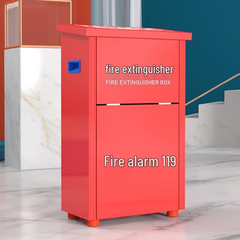 SIBEISONG 5kg Iron Flip-Top Fire Extinguisher Box CN plug (adapter included)