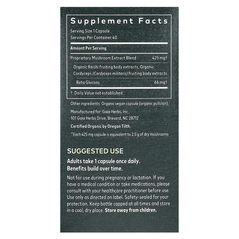Respiratory Mushroom Blend, 40 Vegan Capsules