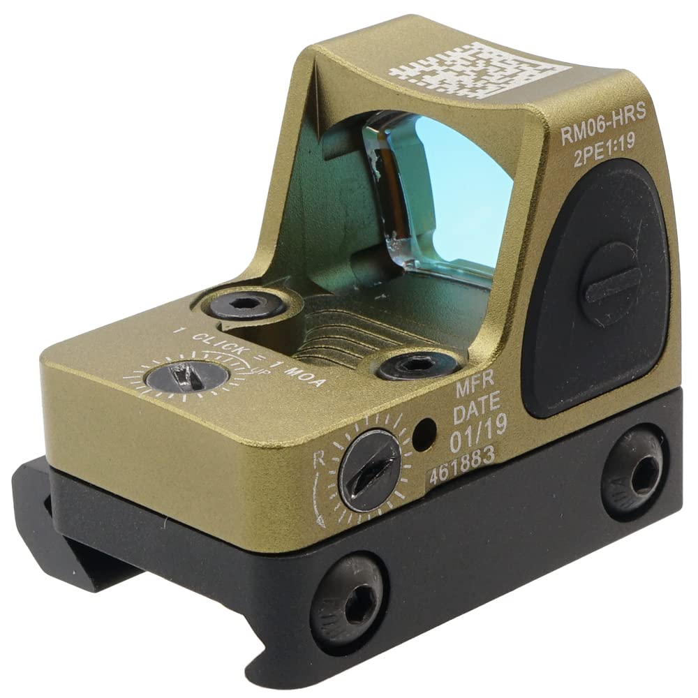 Ryohin Buhin Evolution Gear RMR Red Dot Sight, 6063 Aluminum Alloy CNC Machined Body, Compatible with 20mm Rails, Low Mount, DE (Dark Earth)