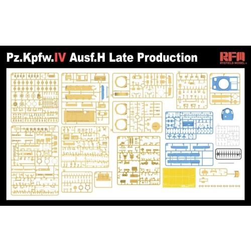 Ryefield Models 1/35 Scale Model Kit of the Panzer IV Ausf. H Late Model with Workable Tracks (Model Car) RFM5127