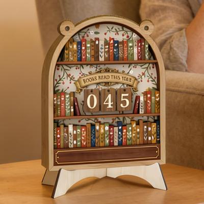 Wooden Bookshelf Decoration Book Tracker Sign Books Read Tracking For Library Nook Study Corner Adds A Unique Touch To Your Book