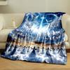 Celestial Choir Angelic Hymn Cloudscape Blanket  Printed Blanket for Living Room Bed Couch Lunch Break Soft Cozy Blanket for Friend's Festival Gift