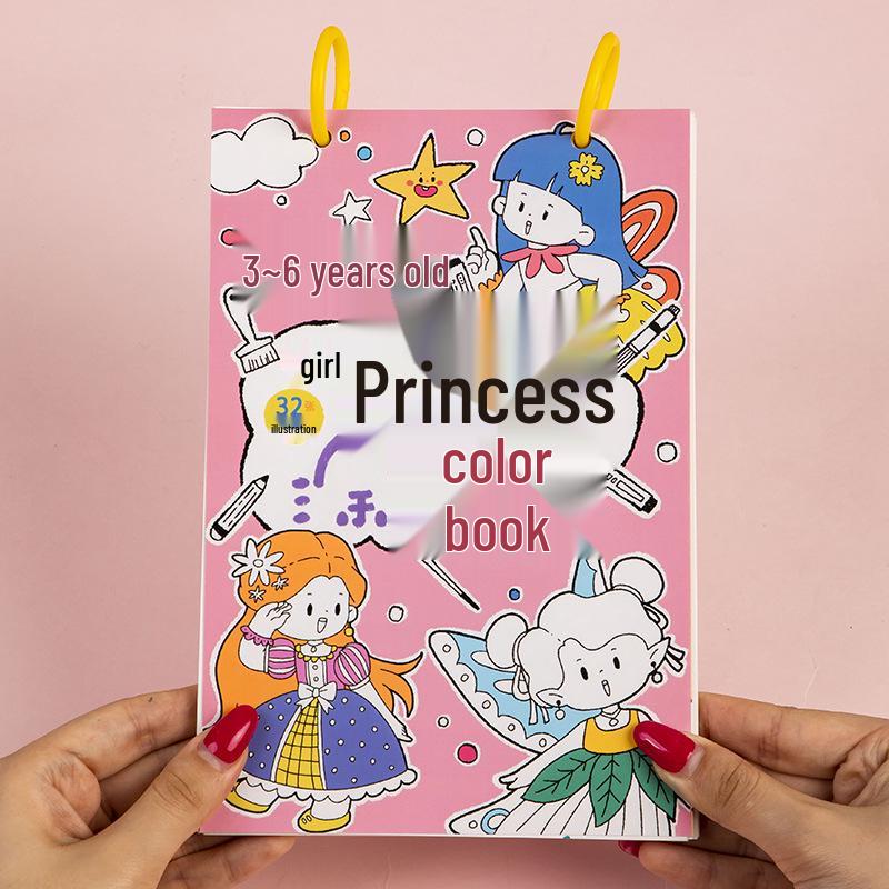 Princess Coloring & Drawing Book for Girls Ages 3-6: Early Education Fun