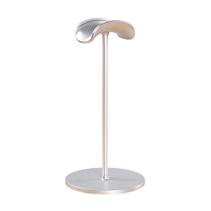 

Металлическая настольная подставка для наушников, нескользящая, съемная, держатель для гарнитуры, подставка для игровых наушников для Airpods Max, Beats, Bose серебряный