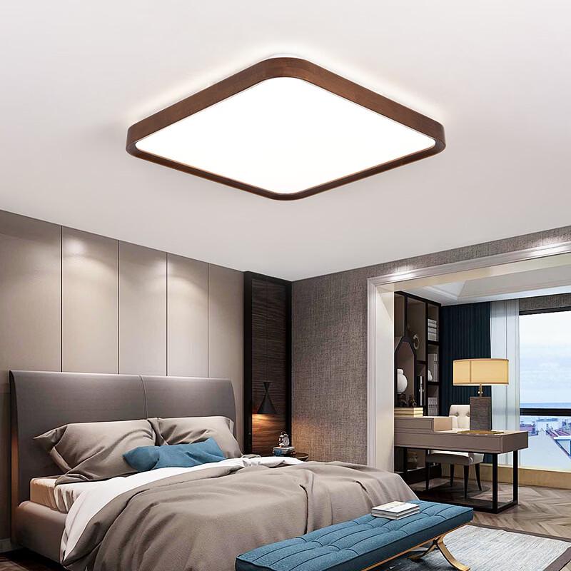 Nordische Holz-LED-Deckenleuchte