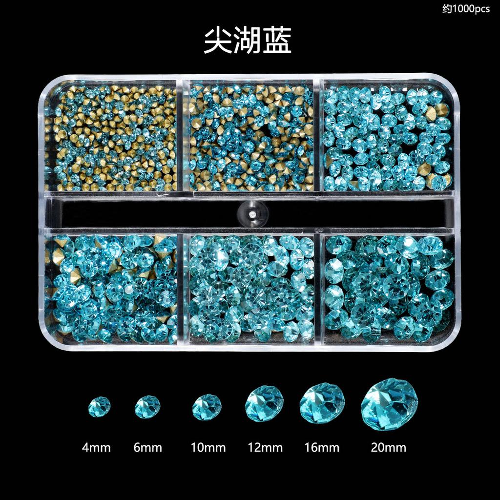 Nail Art Diamond Nail Art Tip Bottom Diamond Color Diamond Size Mixed Glass Round Diamond Nail Diy Nail Art Jewelry