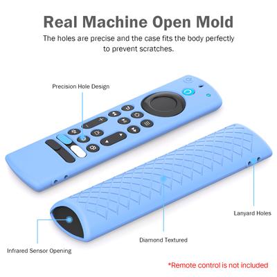 Custodia in Silicone Antiurto per Telecomando Fire TV Stick 4K Max 2ª Gen 2023 Controllore Vocale Affidabile Protezioni
