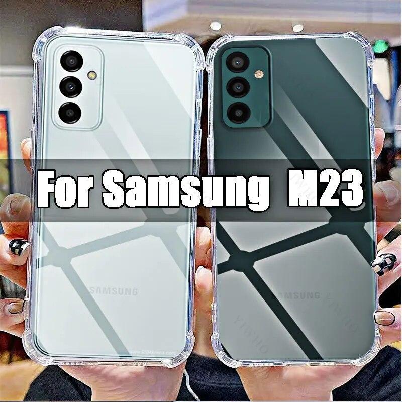 

Мягкий силиконовый противоударный чехол для Samsung Galaxy M23, прозрачный для Sumsung M 23 6,6 SM-M236B, защитные чехлы от царапин For Samsung M23 чистый